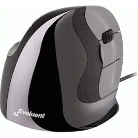 Evoluent 852153000266 Vmdm Worlds First Mouse With Grooved Buttons.your Fingertips Rest In A
