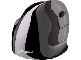 Evoluent 852153000297 Worlds First Mouse With Grooved Buttons Your Fingertips Rest In A Shallow Groove