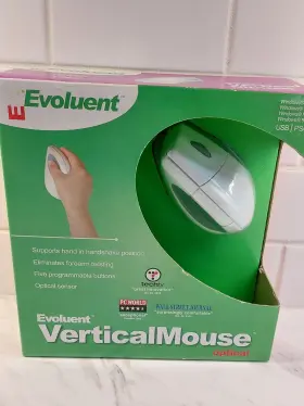 Vmouse1 Evoluent Vertical Mouse Optical Wired Usb New In Box Read