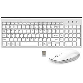 Fenifox Df23sluskeyboard2dj Wireless Keyboard Mouse Combo 2.4g Usb Slim And Silent Full-s