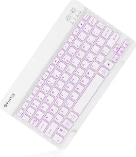 Eb00087 Fintie 10-inch Ultrathin Wireless Bluetooth Backlight Keyboard 7 White