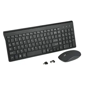 Fonicer 710667520536 Wireless Keyboard And Mouse Combo With Usb C A Receiver-full Size Type