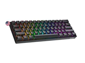 Gk61e Geeky Gk61 Se 60% Mechanical Gaming Keyboard 61 Keys Multi Color Rgb Led Backlit