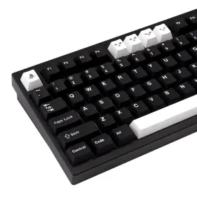 Gkus-066 Gekucap Black And White Pbt Keycaps 173 Keys Cherry Profile Doubleshot Custom
