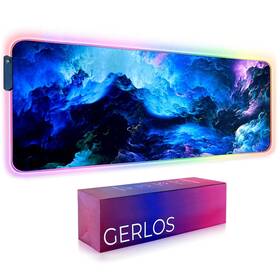Gerlos Nfs1101 Rgb Large Gaming Mouse Pad Extended Soft Led Non-slip Rubb