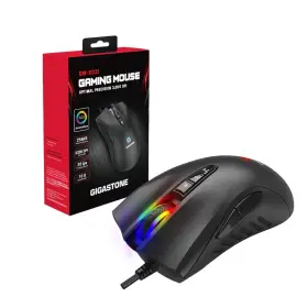 Gigastone 804272760675 Gaming Mouse With 3200 Dpi Adjustable Rgb Backlight Optical Senso
