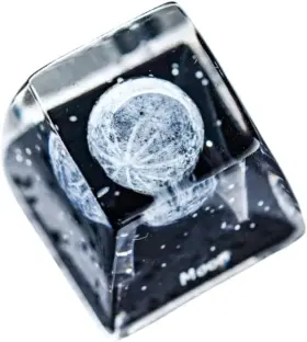 00127 Gikzo Moon Satellite Planet Artisan Keycap R1 Sa Profile Custom Solar Planet-moon