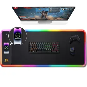 G-rgb-w03 Gimars Rgb Gaming Mouse Pad 15w Wireless Charging Mousepad With 10 Light Mode