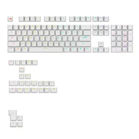 Glorious 810069978628 Gaming - Gpbt Backlit Keycaps White Translucent Shine Through Lege