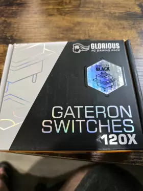 Glorious Pc Gaming Race 857372006211 Gateron - Black Switches Linear Silent 120 Pieces