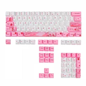 Guffercty Kred 717360922278 Gtsp 104 Pink Keycaps Cute Japanese Custom Gaming Keycap Set Of Dye-sub Oem P