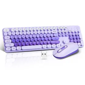 Guiheng 731262718982 Wireless Keyboard And Mouse Combo Full Size Compact Quiet