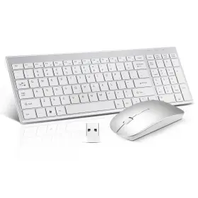 Guiheng 762238968360 Wireless Keyboard And Mouse Combo Compact Quiet