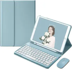 Henghui-sx-ad01 Henghui Keyboard Mouse For Galaxy Tab S6 Lite 10.4ftft Mistyblue