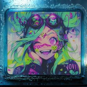 Houhuang 719559420503 Houhang Anime Pattern Electronic Sports Mouse Pad Tempered Glass Surface 14