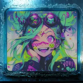 Houhuang 719559420503 Houhang Anime Pattern Electronic Sports Mouse Pad Tempered Glass Surface 14