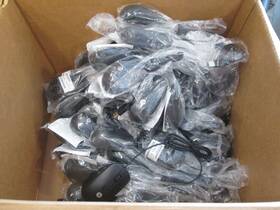 Hp 672652-001 Lot Of 57 Wired Usb Optical Mouse Black P/n