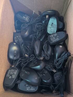 Hp 757422-001 Lot Of 25 Usb Travel Mouse Mohquo