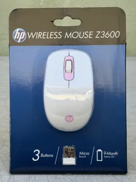 Z3600 Hp 887758695371 White/pink Wireless Mouse 3 Button Brand New Sealed