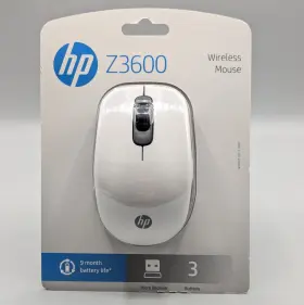 Z3600 Hp 888793032398 New Wireless Mouse White 3-buttons Sealed