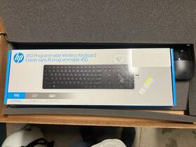 Hp M94051-db1 New 450 Programmable Wireless Keyboard With 20 Shortcut Keys Mouse