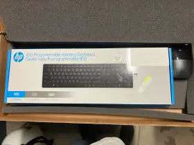 M94051-db1 Hp New 450 Programmable Wireless Keyboard With 20 Shortcut Keys Mouse