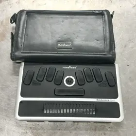 Apbt180 Humanware Untested Braillenote Apex Braille Notetaker Carry Case Clean