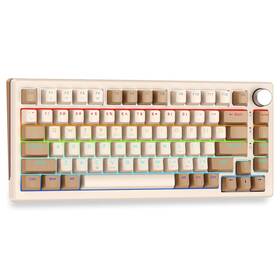 Huo Ji Fg75-three 75% Wireless Mechanical Keyboard Pre-lubed Blue Switches Hot Swappab