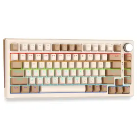 Fg75-three Huo Ji 75% Wireless Mechanical Keyboard Pre-lubed Blue Switches Hot Swappab
