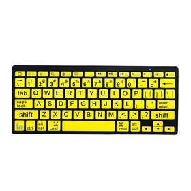 Hxmj 766157532350 Hxmj-large Print Mini Bluetooth Keyboard Compatible With S Yellow