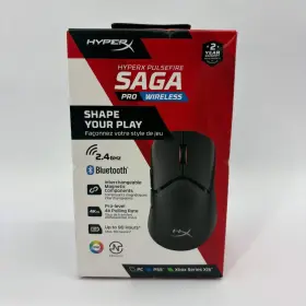 2502 Hyperx New Pulsefire Saga Pro Black Wireless Mouse Pc/ Ps5/ Xbox Series X S