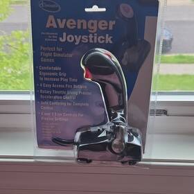 Iconcepts 59352 Avenger Wired Joystick Controller Game Port For Pc Flight Simulator
