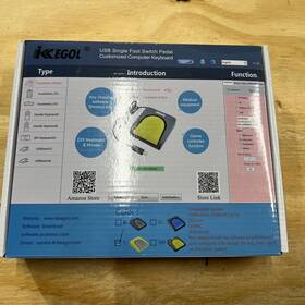 Ikkegol X001fzodsz Upgraded Usb Single Foot Pedal Switch Control One Key Footswitch Yellow