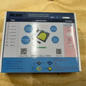 X001fzodsz Ikkegol Upgraded Usb Single Foot Pedal Switch Control One Key Footswitch Yellow