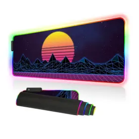 Imegny 747607202573 Rgb Mousepad Large Led Gaming Mouse Pad Oversized Glowing Mat Colorful Soft