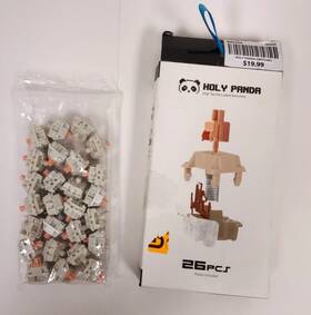 Inland 618996771332 Holy Panda 65gf Tactile Lubed Keyboard Switches 26pcs