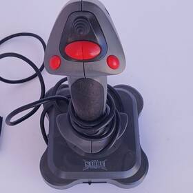 Interact Sv-214 Sabre Pro Wired Gameport Joystick Gray/red For Pc Gaming