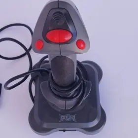 Sv-214 Interact Sabre Pro Wired Gameport Joystick Gray/red For Pc Gaming