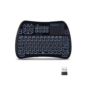 Ipazzport Kp-61sm Bluetooth Mini Keyboard Ir Learning Touchpad Mouse Backlit 2.4gh