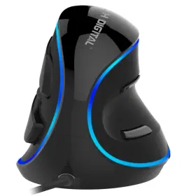 J-tech Digital 766150280319 Wired Ergonomic Vertical Usb Mouse With Adjustable Sensitivity