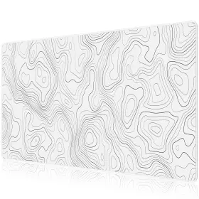 Jmp9403-bsdx01 Jialong White Topographic Large Gaming Mouse Pad Xxl Mousepad Big Mat