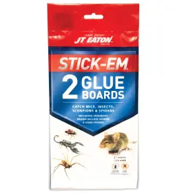 Jt Eaton 076706198006 198 Stick-em Mouse And Insect Glue Trap 2-pack Non-poisonous Ind