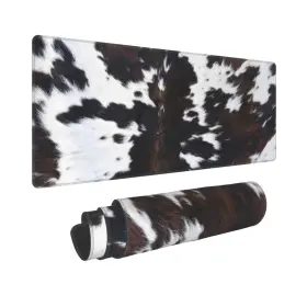 15660 Juniissl Cow Gaming Mouse Pad Extended Large Mat 31.5 X 11.8 Inch Nonslip Rubber