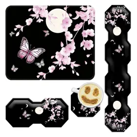 Pad4jt-bjsw Jycuhtcl Mouse Pad With Wrist Rest Keyboard Support Coaster 4pcs Set
