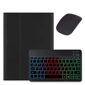 Kaidisen-gx-yh13 Kaidisen Backlit Keyboard Case For Samsung Galaxy Tab S6 Lite 10.4 Inch Black