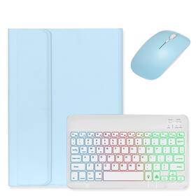 Kaidisen Kaidisen-tnqr88 Backlit Keyboard For Galaxy Tab S6 Lite 10.4 Inch Light Blue White