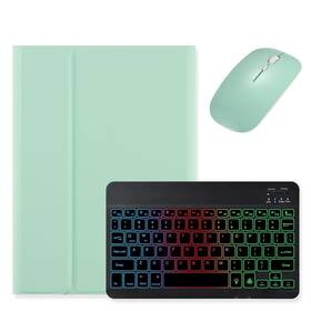 Kaidisen Kaidisen-tnqr93 Backlit Keyboard For Samsung Tab S6 Lite 10.4 Inch Mint Green Black