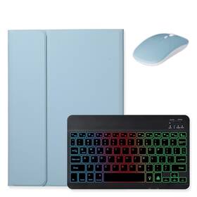Kaidisen Kaidisen-tnqr98 Backlit Keyboard Case With Mouse Tab S6 Lite 10.4 Inch Mist Blue Black