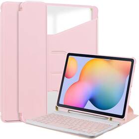 Kaidisen Sm-p620 360 Rotating Keyboard Case For Galaxy Tab S6 Lite 10.4 Inch Pink