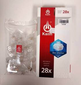 Kailh Cpg1511f01s70-1 Mechanical Keyboard Switches 28pcs Box Jellyfish Linear